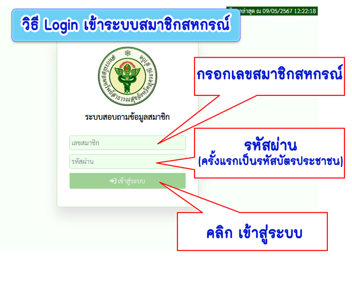 วิธี Login
